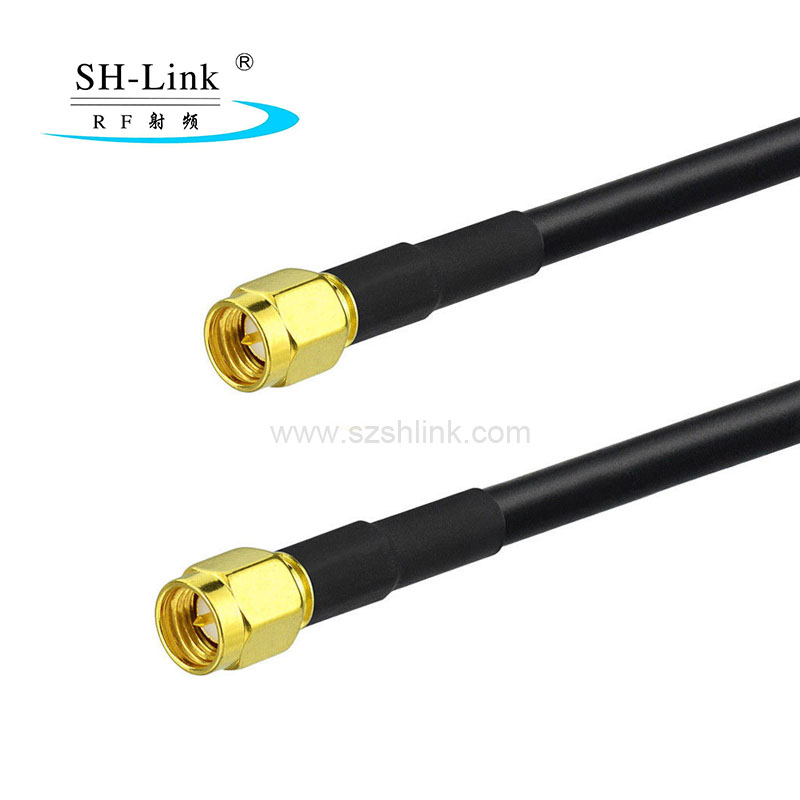 SMA plug to SMA plug with RG58 coaxial cable